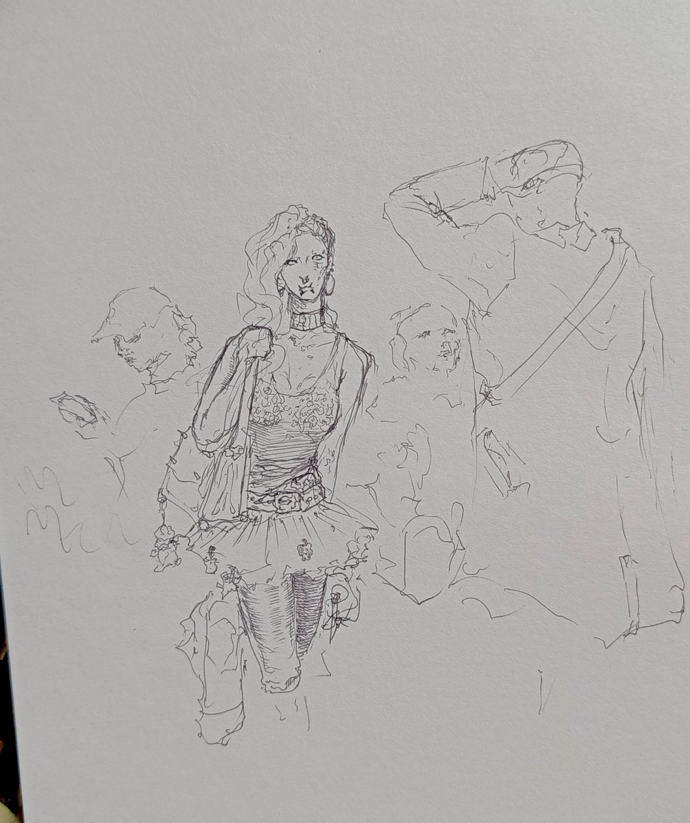 DR3A3627's tweet photo. Sketch 
Толпа https://t.co/IBCw8HtGNd