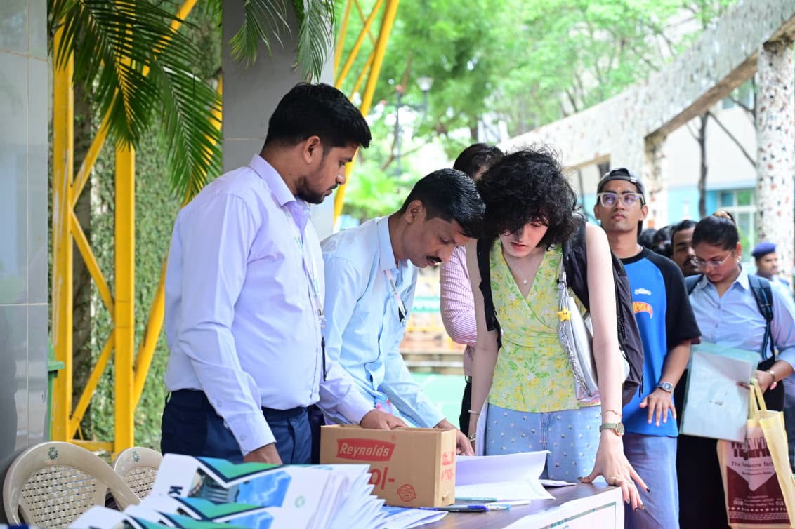 ksombbsr's tweet photo. KIIT School of Management welcomed the MBA 2026 batch to its campus on July 6, 2026, with a formal induction program designed to introduce students and their parents to the institution.

The day began with registration and reporting, followed by an interactive session where parents engaged with the Director and Dean of KSOM. A guided campus tour provided families with a glimpse of KSOM's vibrant learning environment. The program concluded with Mentor–Mentee Meetings, which allowed students and their parents to connect personally with their faculty mentors.

#ksombbsr #MBA #Batch2026 #kiit