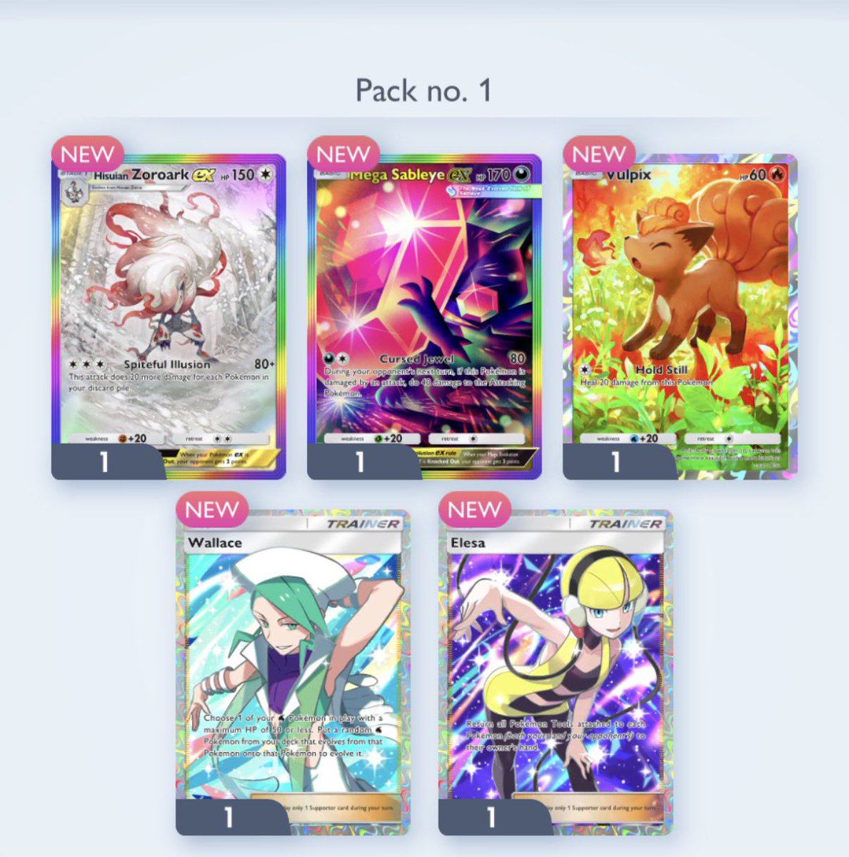 amiroeel's tweet photo. Literally screaming over this god pack!! 🤯🔥  I mean look at that hisuian zoroak holo bruh 

@PokemonTCGP 

#Pokemon #TCGpocket #godpack https://t.co/UzLzM0li8v
