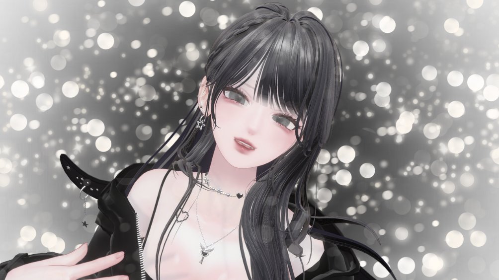 ella__vrc's tweet photo. 今回　#freedom_shop　様から出た新作アイテクスチャ「淡恋」のテスターをルミナでさせていただきました！
なんと20アバター対応で、今なら24時間限定でフルパック無料なのでよかったらダウンロードしてみてくださいね🖤🤍

#Lumina3D
#LUMINA_EX https://t.co/y5yYmBVAs7