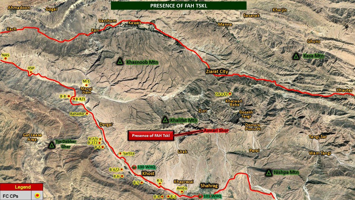 MarkhorBalochi's tweet photo. Loralai: Returning from a successful search operation in Azmari Shor, FC troops came under fire from terrorists hiding in the surrounding mountains. The troops responded with force, eliminating three terrorists, while one FC soldier embraced martyrdom.
❗️The enemy came with high hopes but retreated after paying a heavy price. If these terrorists believe our troops patrol these areas unprepared or will flee without a fight like they do, they have made a grave mistake.