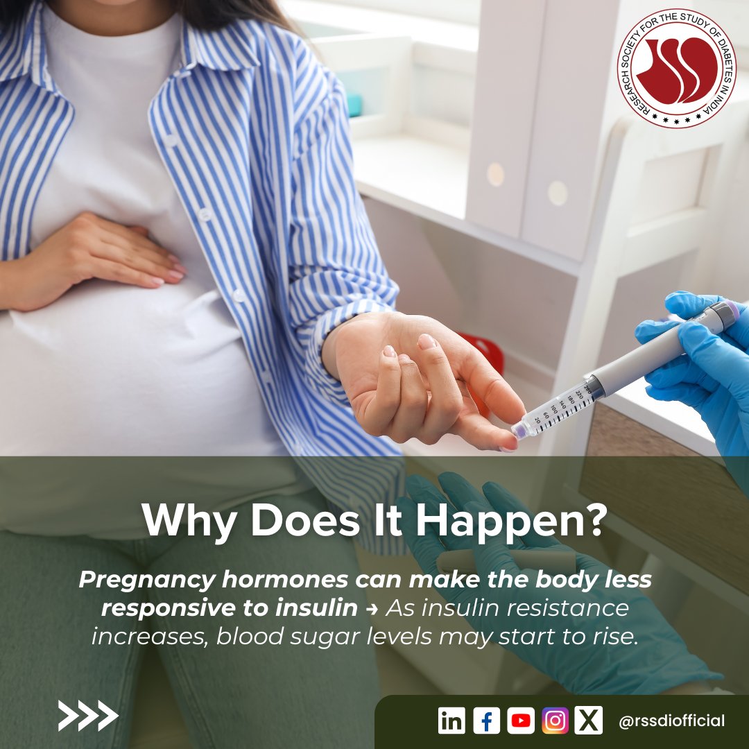 Rssdi_official's tweet photo. 🤰 What is Gestational Diabetes?

It is a type of diabetes that develops during pregnancy and can affect both mother and baby if left unmanaged.

Early screening, healthy lifestyle choices, and proper medical care can help ensure a healthy pregnancy.

#RSSDI #GestationalDiabetes https://t.co/IHIekuKZQ0