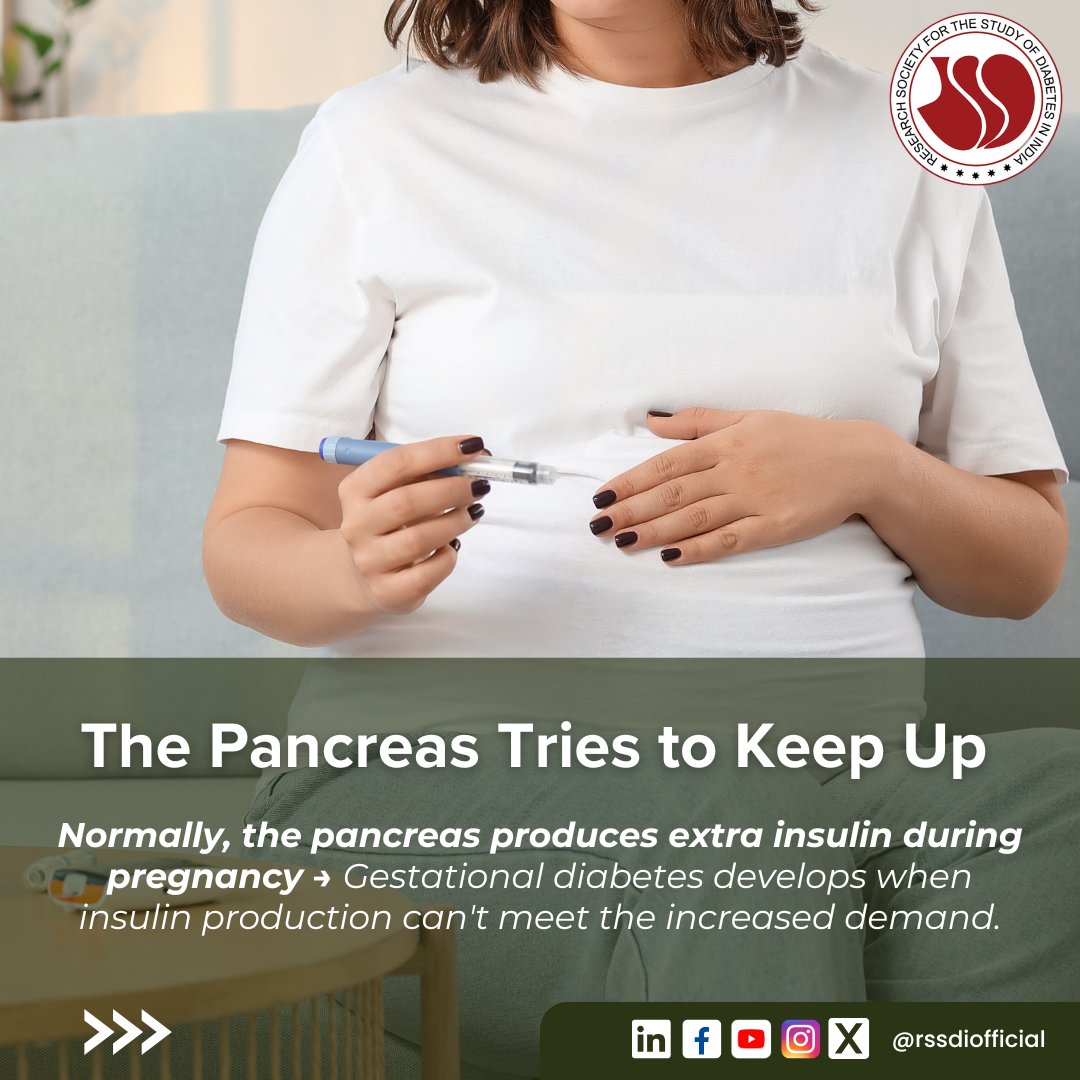 Rssdi_official's tweet photo. 🤰 What is Gestational Diabetes?

It is a type of diabetes that develops during pregnancy and can affect both mother and baby if left unmanaged.

Early screening, healthy lifestyle choices, and proper medical care can help ensure a healthy pregnancy.

#RSSDI #GestationalDiabetes https://t.co/IHIekuKZQ0