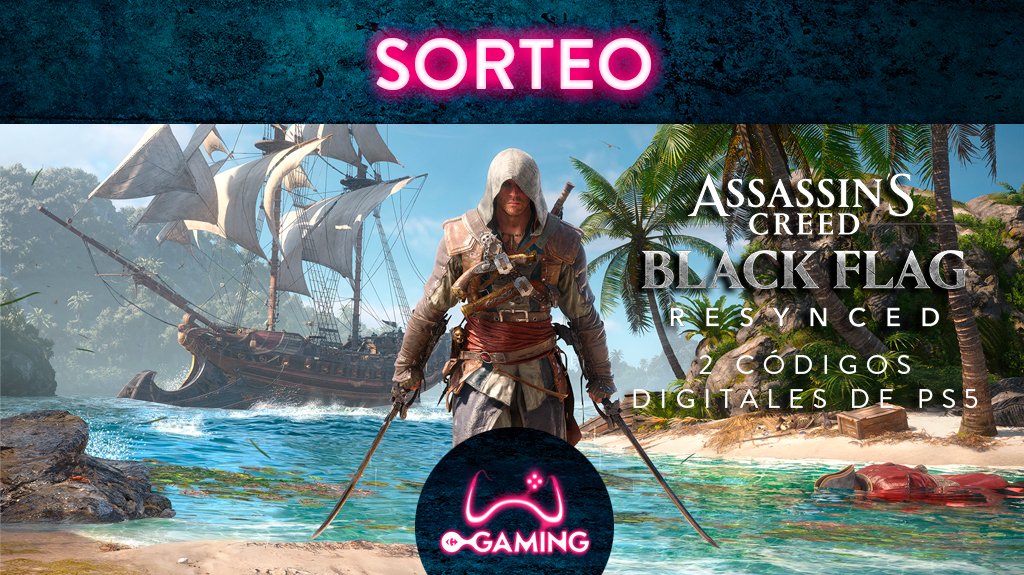 CarrefourGaming's tweet photo. ⚠️ SORTEO ⚠️

¡Hay en juego dos códigos digitales de #AssassinsCreedBlackFlagResynced para #PS5!

✅ Haz FAV y RT
✅Comenta con el hashtag  #CarrefourConAssassinsCreed
✅Participa tantas veces como quieras con amigos diferentes

¡Hasta el 11/07!

Bases https://t.co/3BsPlYjLhM https://t.co/cscskXW19T