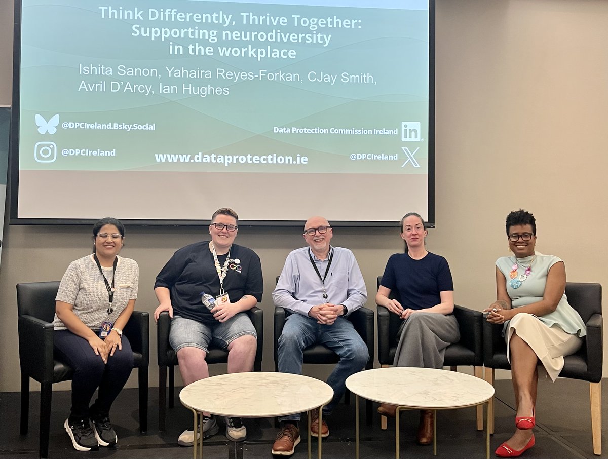 DPCIreland's tweet photo. 🫶 As part of Disability Pride Month, we were delighted to welcome CJay Smith, Assistive Technology &amp; Communications Specialist at Neurodiversity Ireland, to speak to our staff on supporting neurodiversity in the workplace. Thanks to CJay for the engaging and informative session! https://t.co/6Jk4yxQmIf