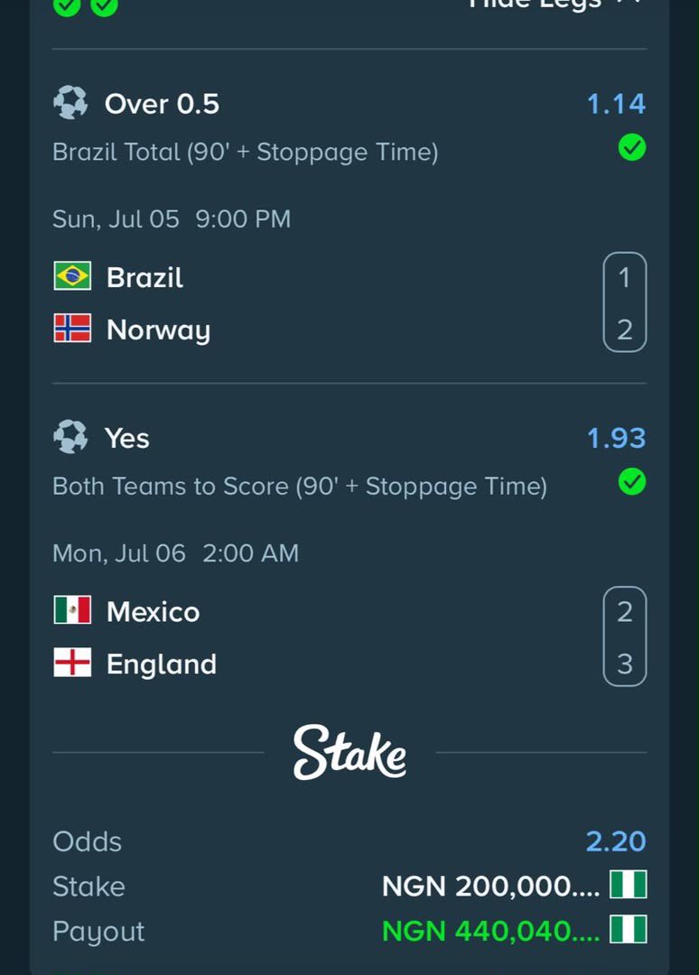 thepredictor001's tweet photo. 2+ ODDS BANKER GAME WON ON STAKE

440K+ NAIRA WON AND  PAID SUCCESSFULLY😌💰

Create an account with STAKE now👇
➡️ https://t.co/LBtC8V9hqR

❗️WATCH How to deposit and withdraw USING NAIRA Bank transfer HERE

Do you want more???? ACTIVATE ME WITH REACTIONS ❤️😌 https://t.co/rQJzofd17B