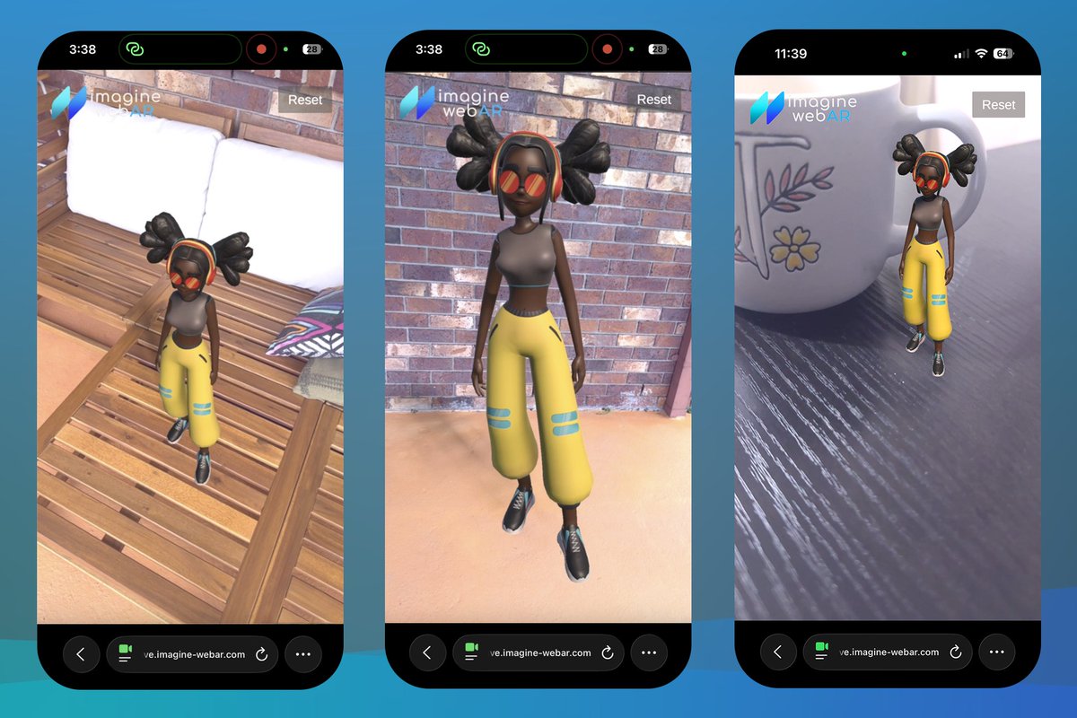 ImagineWebAR's tweet photo. WorldTracker V8 is up! https://t.co/zUK94S9Bh0

• WTV8 can integrate with 8th Wall's XR Engine
• Unlike WT-Classic’s scale-as-depth approach, this plugin enables full X, Y, and Z axis movement.
• Supports both Responsive and Absolute scale
• Let's you create better AR portals https://t.co/pzADxTTiSK