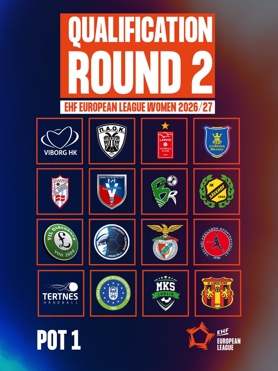 ehfel_official's tweet photo. 2๏ธโฃ qualification rounds await โ ๏ธ #ehfel #elw #handball https://t.co/XSkqKtXueY