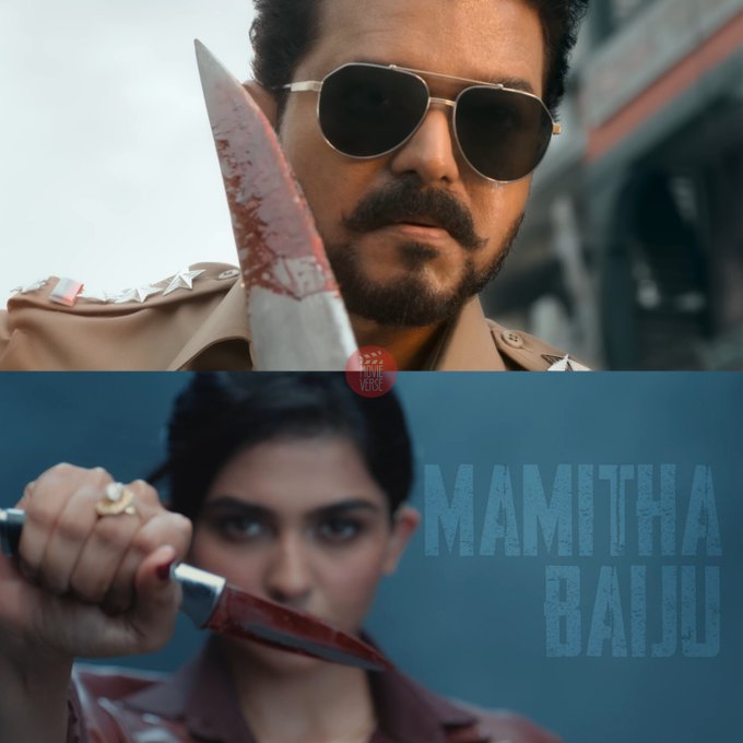 AshokZinner's tweet photo. Father and Daughter with Knife 🔥

#JanaNayagan | #MamithaBaiju https://t.co/WDABGJ7K6d