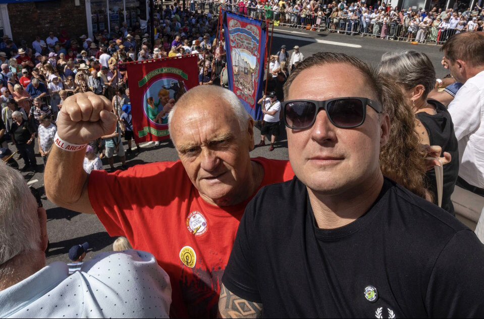 orgreavejustice's tweet photo. Less than a week to go until the fantastic 140th @DurhamGala #TheBigMeeting We’ll be marching as usual with our banner and selling our new t-shirts with #LGSM in the marquee. Looking forward to seeing you there. Please come and say hello. 

https://t.co/acJpOt4VXf https://t.co/092Z7TC3Kb