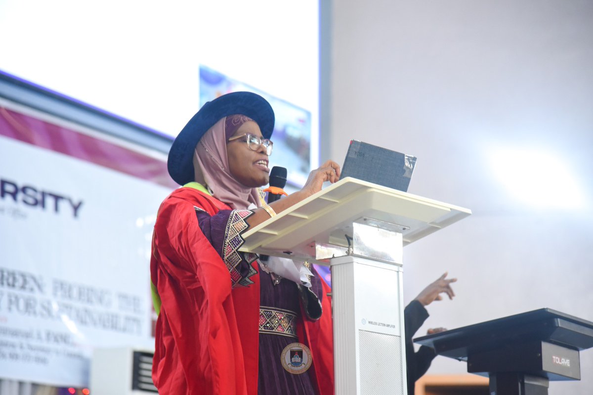 LASUOfficial's tweet photo. On Tuesday, 23rd June 2026, the 123rd Inaugural Lecture of Lagos State University was delivered by Professor Kafeelah Abosede YUSUF, a Professor of Chemistry in the Faculty of Science, on the topic: “Preserving Blue to Stay Green: Probing the Mysteries of Water Chemistry for Sustainability.” Lecture held at the Buba Marwa Auditorium, LASU Main Campus, Ojo, Lagos.

Here are pictures from the programme