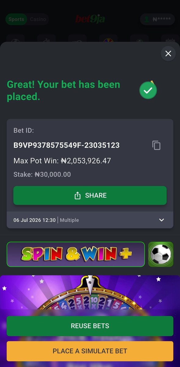 MrBeeSZN10's tweet photo. 💚DRAWS ON @Bet9jaOfficial

CODE ⏩️ 5JYCMD8

CODE ⏩️ 5JYCGS3

STAKE RESPONSIBLY. 🔞

#Bet9jaCode https://t.co/vTt6bafXVK