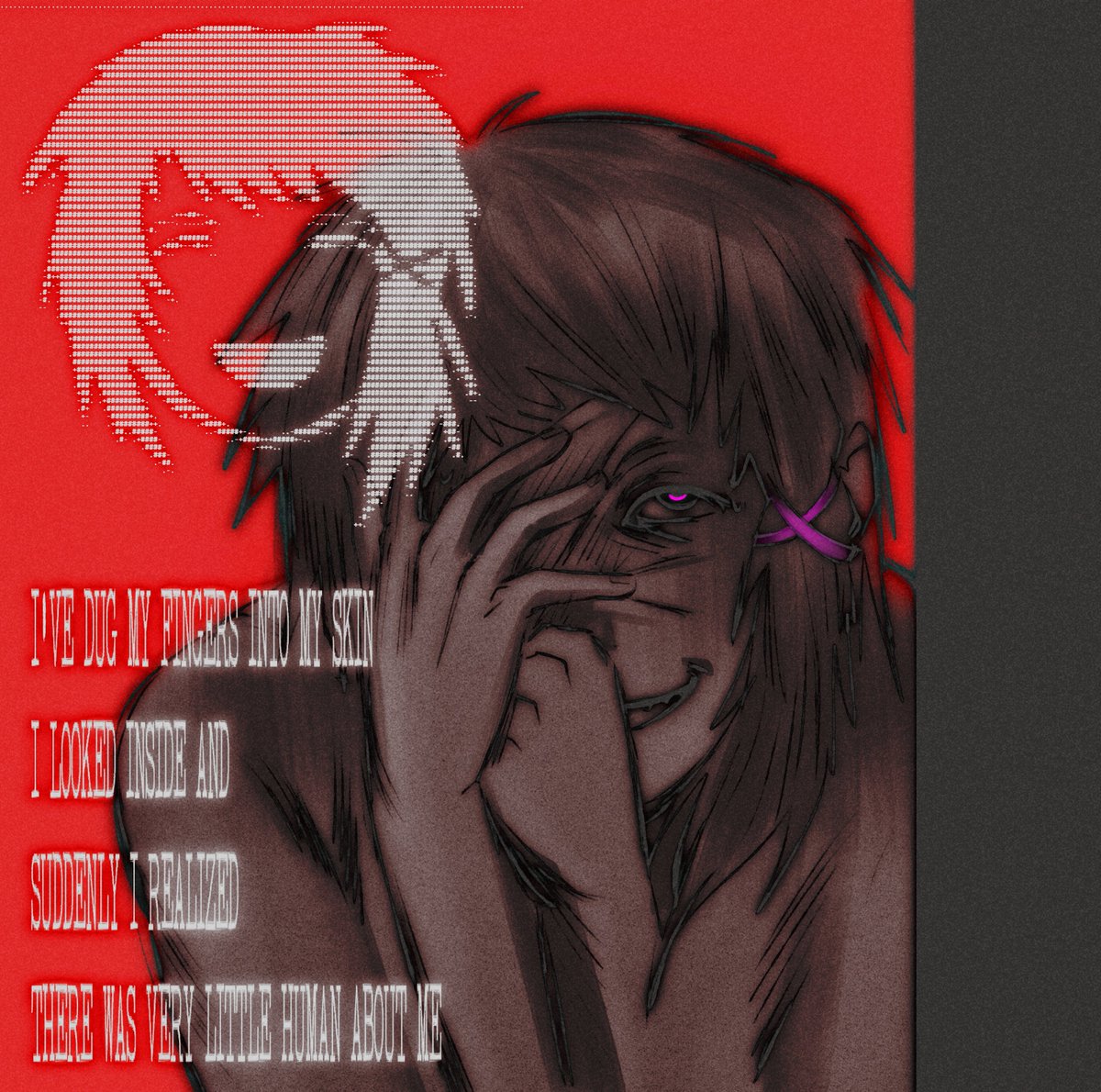 DDosogy's tweet photo. #SerialExperimentsLain 
#lain

quick edgy sketch idk I miss psx lain https://t.co/hzY4NIm9wt