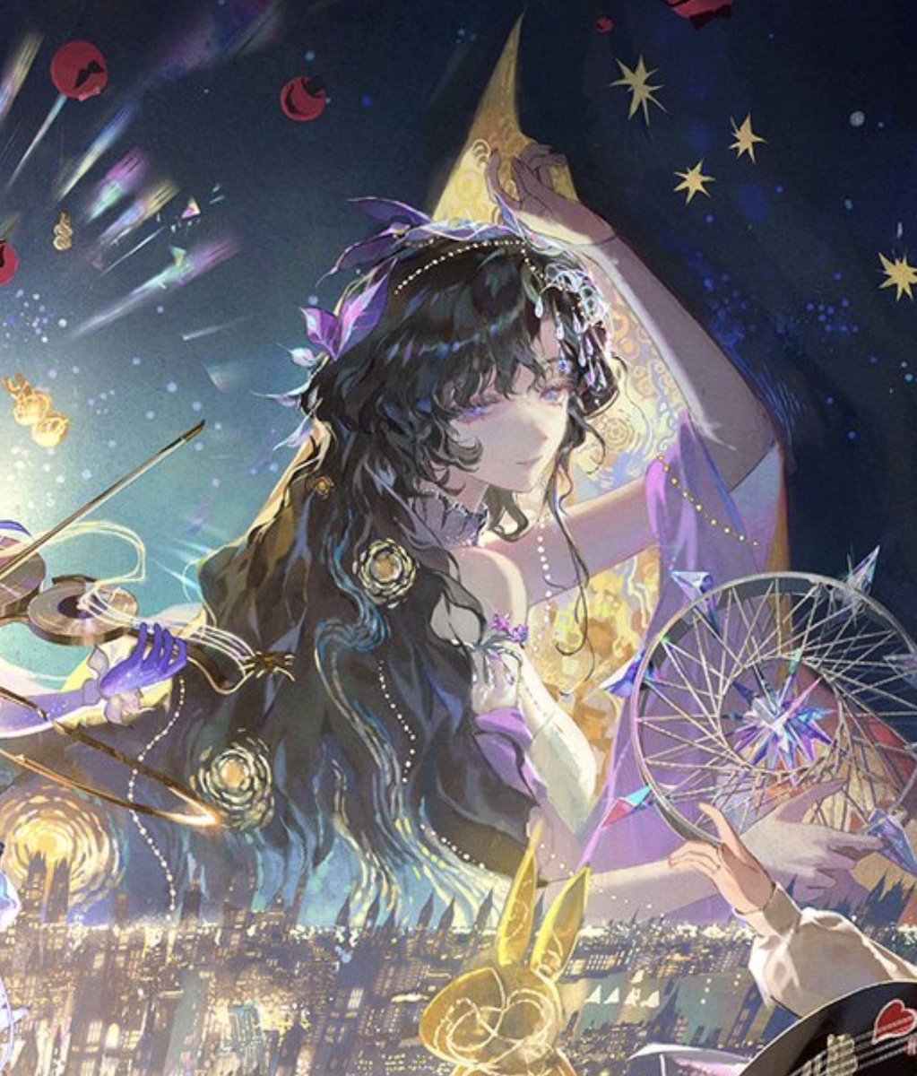 _990877's tweet photo. The Starry Night in her hair 🥹 https://t.co/EtdlToog9i