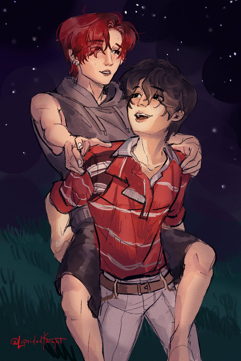 LopsidedKnight's tweet photo. some passing fads fanart for @bngch4ns 🩷 go read https://t.co/VgJqfOQPrT