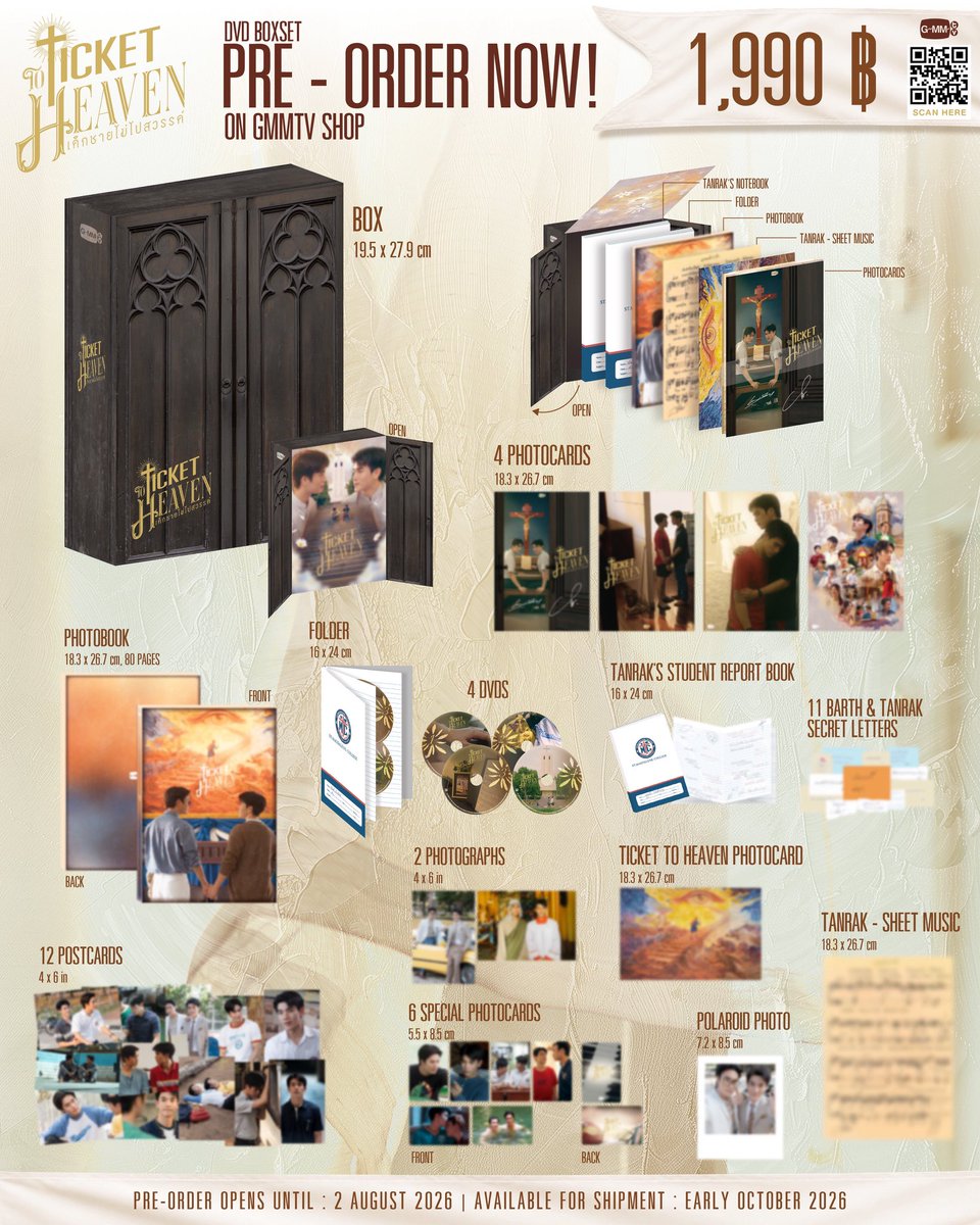 ShopTheHap's tweet photo. PREORDER DVD BOXSET TICKET TO HEAVEN [🇲🇾 GO]

💰RM280 incl EMS
💰2nd payment needed = 🇲🇾 local postage fee

⏰Deadline: 24 July 2026 8pm

#ShopTheHapGO
#TicketToHeaven 
#TicketToHeavenFinalEP https://t.co/a2w1dryqjb