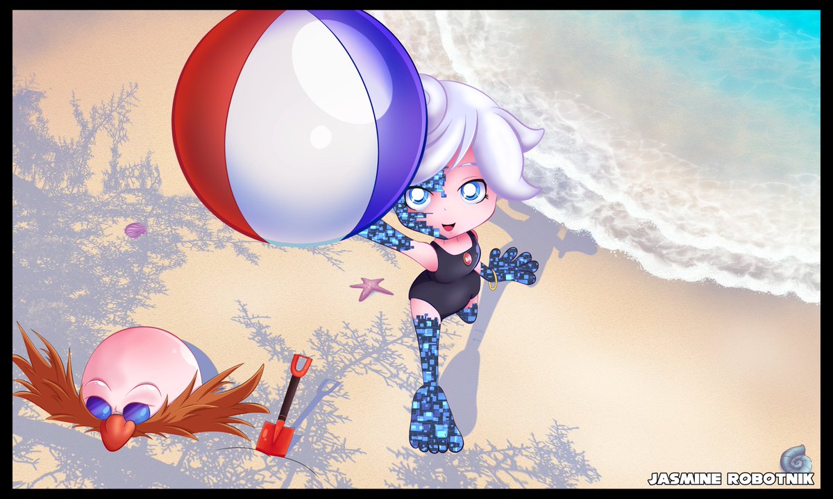 JasmineRobotnik's tweet photo. Sage and Dr.Eggman soaking up some rays. https://t.co/mXXAkhAUFn