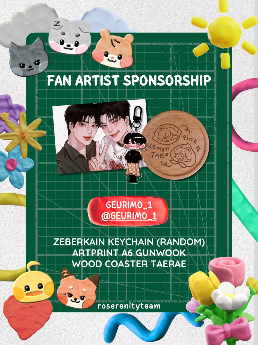 roserenityteam's tweet photo. ✎ᝰ FAN ARTIST SPONSOR REVEAL ᯓ★

We're happy to welcome @geurim0_1 as our Fan Artist Sponsor for the Frame Our Memories with ZB1 3rd Anniversary Cafe Event <𝟑 .ᐟ

A heartfelt thank you to them for preparing these adorable fan merch to make our event even more special. ✿ https://t.co/fdMpp2utT7