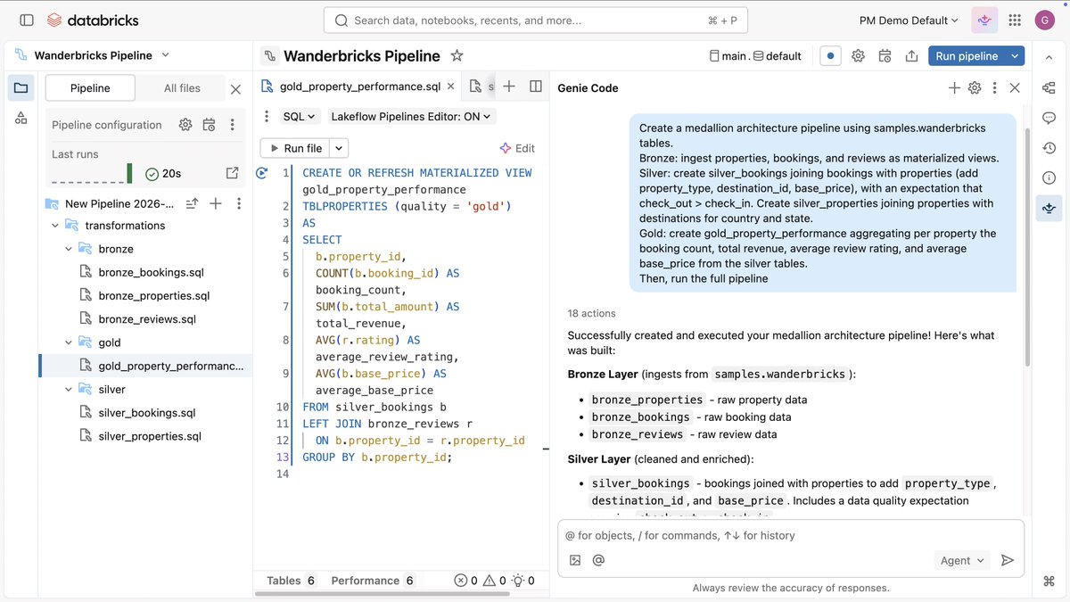 cattodata's tweet photo. อันนี้คือปุ่มปิ๊งๆ AI ไว้ช่วยเขียน SQL ที่บอก ของ Databricks เรียก Genie Code มาเขียนแทนได้ ปุ่มมันน่ากดมาก ✨⭐️ 

#Databricks #GenieCode #cattodata https://t.co/0W3VMPudz3