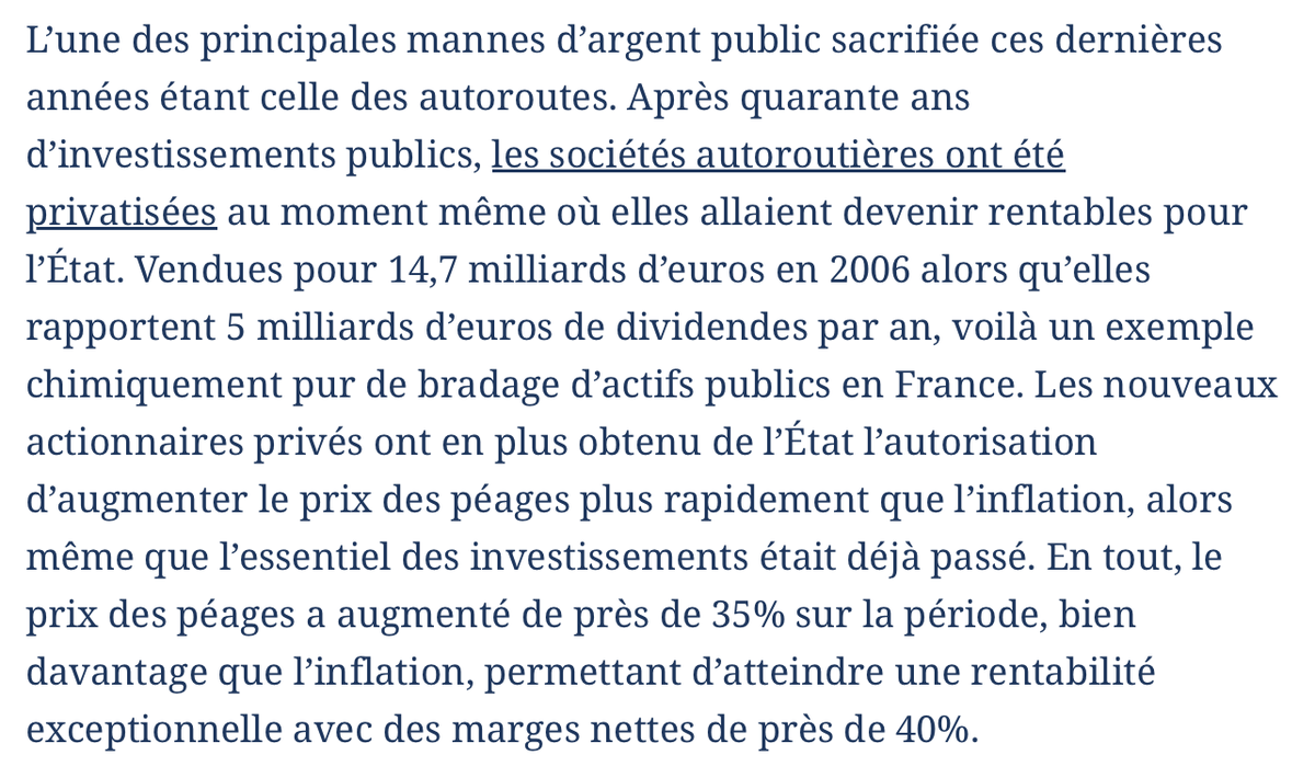 philippeherlin's tweet photo. 40% de marge nette ! On ne se rend pas assez compte de l'arnaque de la privatisation des autoroutes. Du pur "capitalisme de connivence", et certainement des retro-commissions que l'on découvrira un jour. https://t.co/Np7TZhaJYH