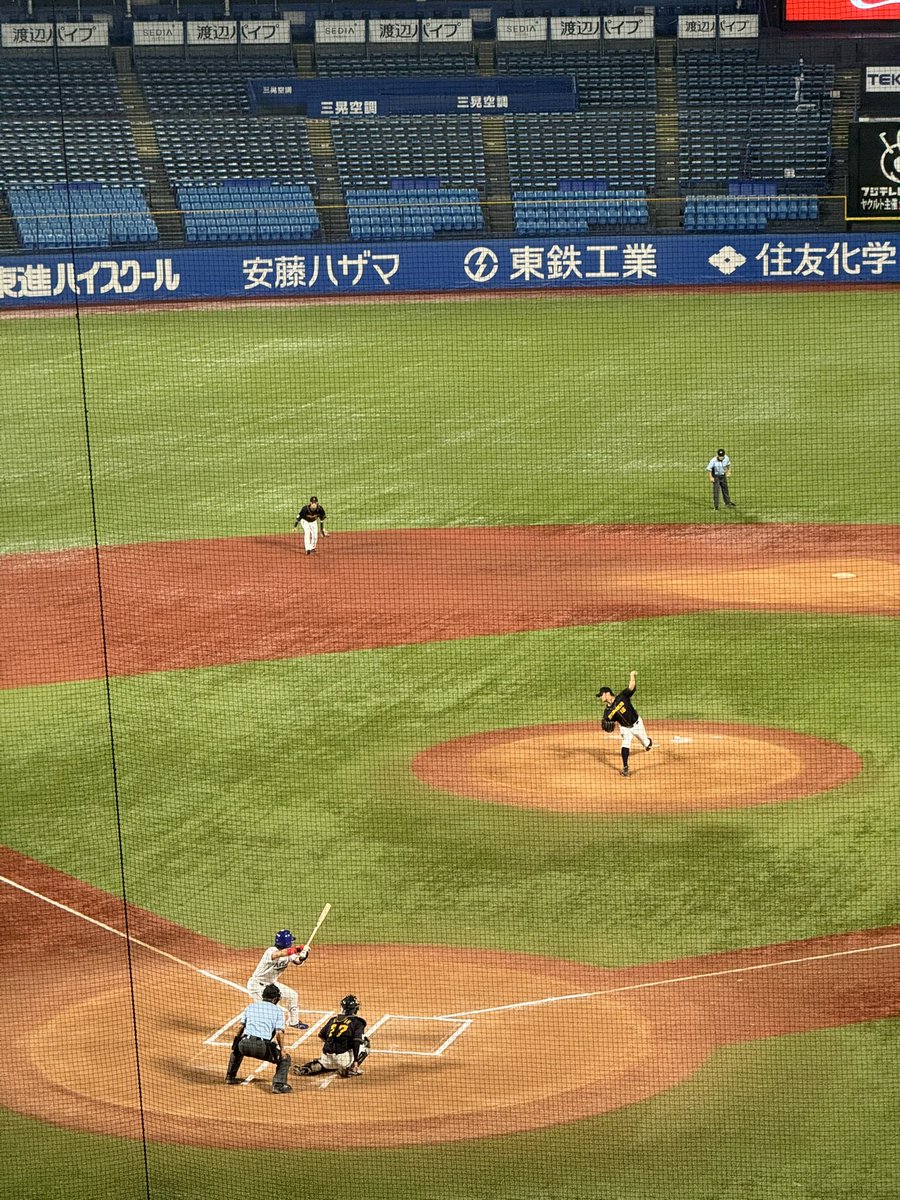 CROWDIER's tweet photo. 5回終わって、6対4でリード。頑張れNTT! https://t.co/1nXkheVXSU