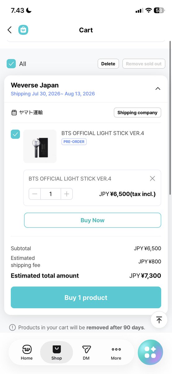 lail_il_v's tweet photo. OPEN PRE ORDER BTS LIGHT STICK VER 4  ( ARMYBOMB VERS. 4 ) WEVERSE JAPAN SHOP

- Berat Lightstick (Est. 500gr) 
- Price 950.000 bersih (DP 810.000)
- Dom Bekasi dan Balikpapan bisa COD
- Bisa kirim via Oren or Ijo

Slot : ✅✅✅✅✅✅

harga jepang emg lebih mahal yaa https://t.co/mNU5bXdZu5