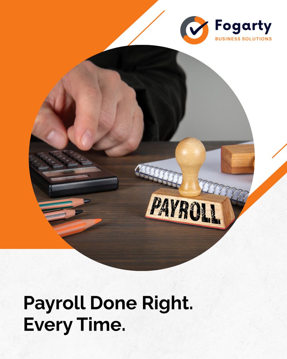 fogartybusiness's tweet photo. Payroll should be accurate and stress-free. Avoid late payments and compliance errors. Trust Fogarty Business Solutions for precise payroll so your team is paid correctly and on time, every time. https://t.co/g2CW74HkX3 #PayrollServices https://t.co/juMo1ApztQ