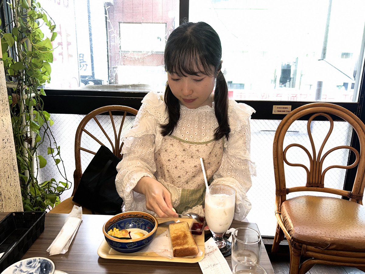 lovelymopi's tweet photo. 赤羽モーニングでバナナミルク🥛 https://t.co/edBRRyK5hS