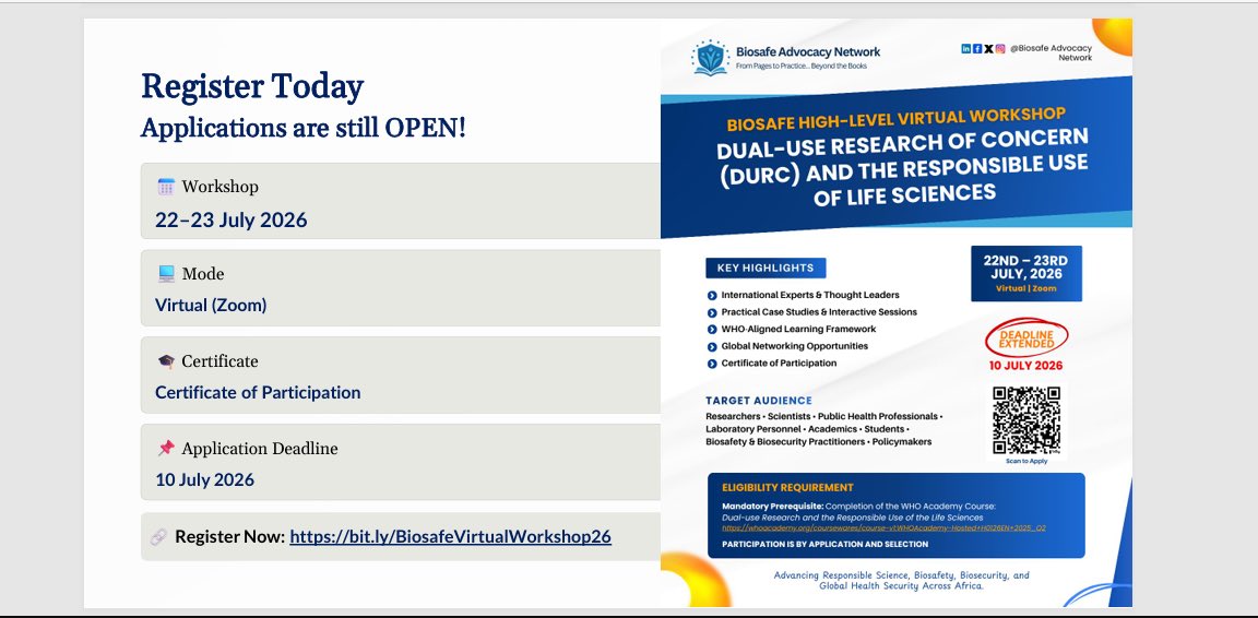BioSafe_Network tweet picture