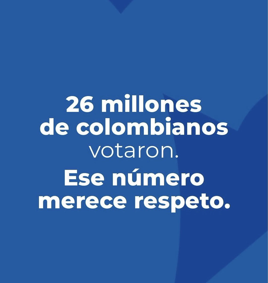INTERGREMIALant's tweet photo. Estas son algunas de las razones para aceptar el resultado electoral @Registraduria 👇🏻 https://t.co/WCUizGlYnW