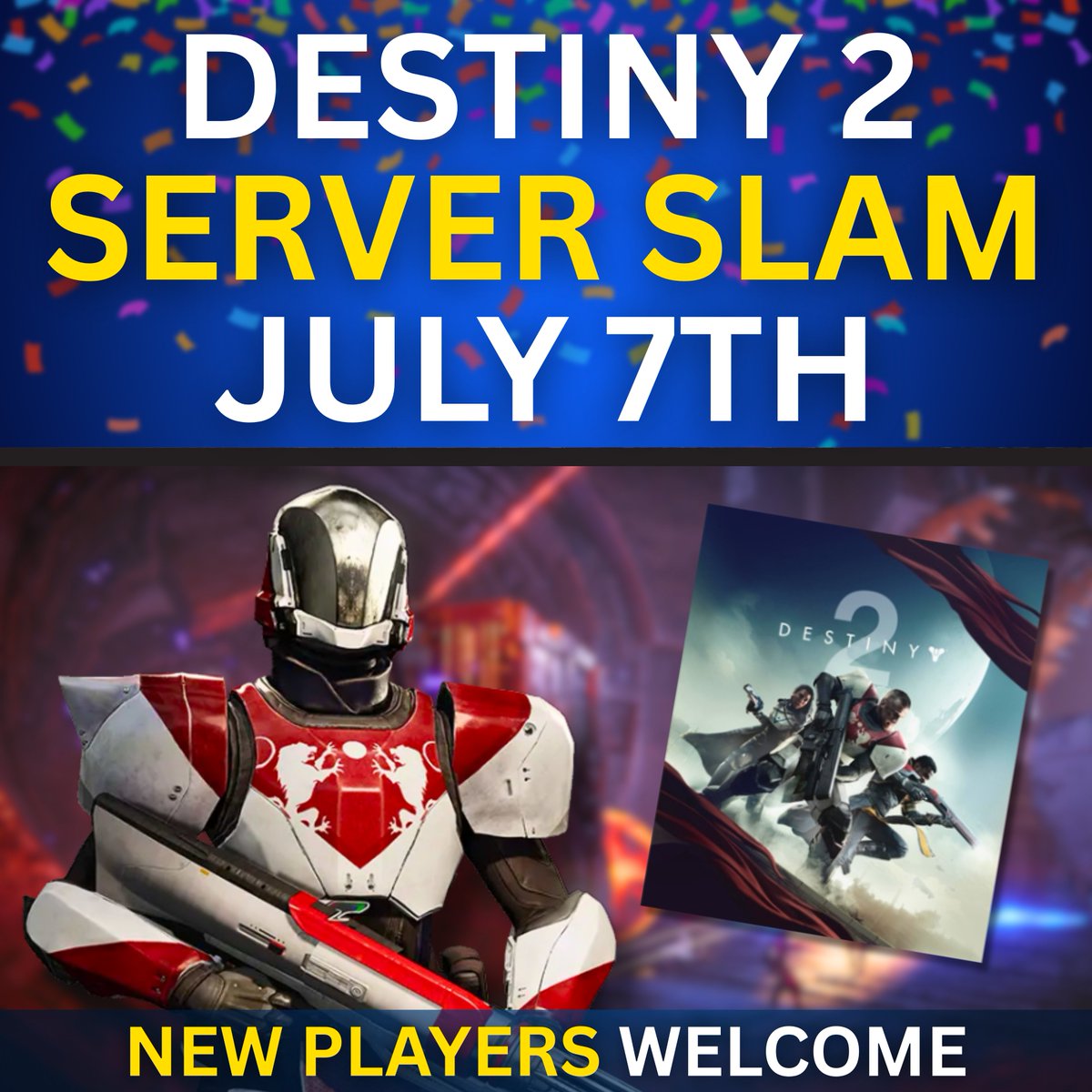 LUCKYY10P's tweet photo. **BUNGIE DAY SERVER SLAM TOMORROW** https://t.co/OfpFKUDuDv