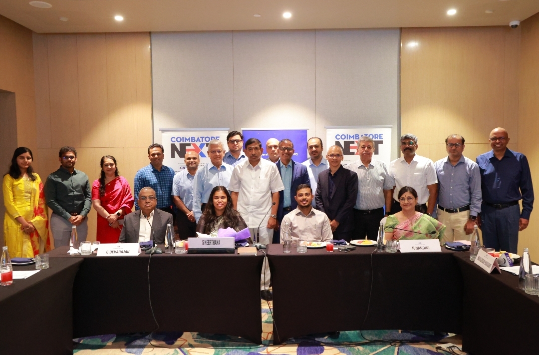 coimbatorenxt's tweet photo. Coimbatore NEXT &amp; CII Coimbatore engaged with Ms. S. Keerthana, Hon'ble Minister for Industries &amp; Investment Promotion, Govt. of Tamil Nadu, to advance Coimbatore's growth agenda.

✈️ Airport | 🛣️ Roads | 🚆 Railways | 🏭 Industry | 💼 Jobs

#CoimbatoreNEXT #Coimbatore #TamilNadu https://t.co/W9EAqzW8qZ