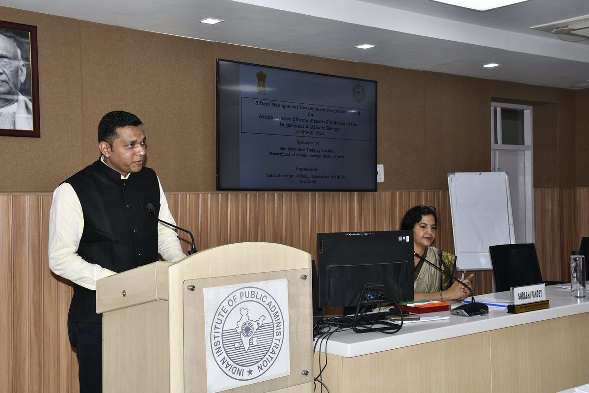 iipa9's tweet photo. 5 Days Management Development Programme (MDP) for Administrative Officers (Gazetted Officers) of the Department of Atomic Energy https://t.co/Tm4nJoOInd