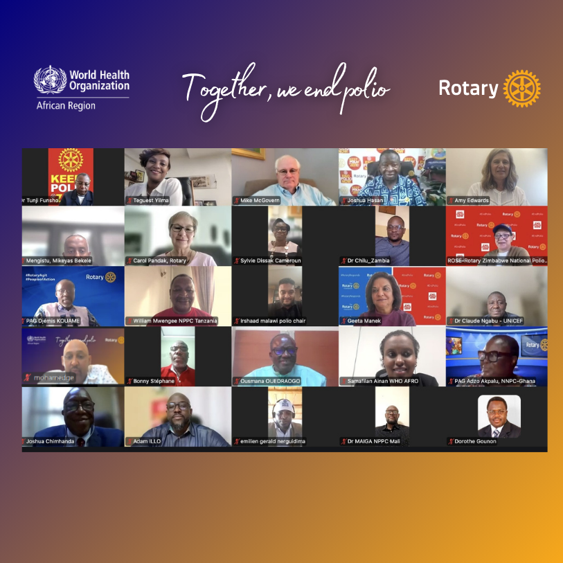 WHOAFRO's tweet photo. Working together to #EndPolio. 

@WHOAFRO and @Rotary met this week for a productive discussion on advancing our shared commitment to protect every child with life-saving vaccines and end polio. 

#VaccinesWork https://t.co/5KmxmLJ6ka