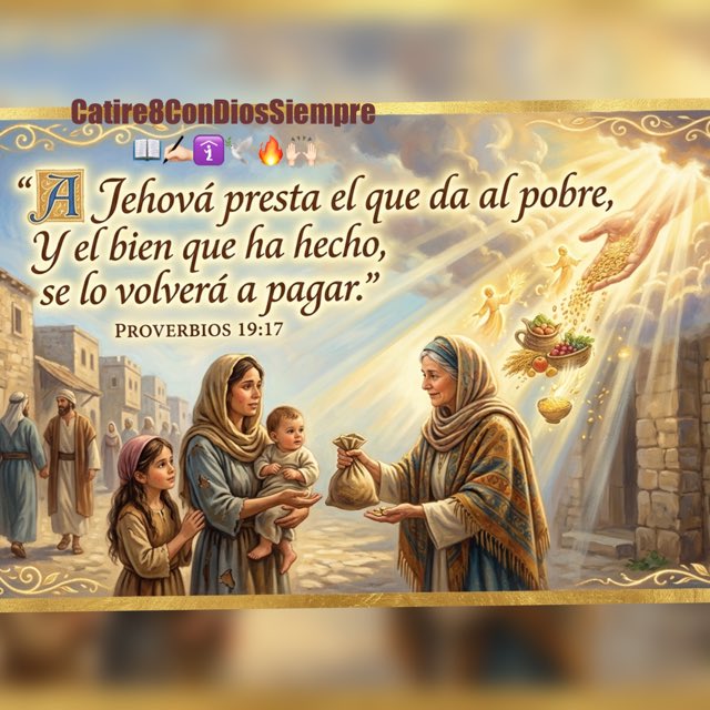 DiosCatire8's tweet photo. Siempre ayudemos al pobre y la promesa de Dios es bendecirte amén 🙏🏻📖✍🏻🛐🕊️🔥🙌🏻 https://t.co/G4jt4le1lW