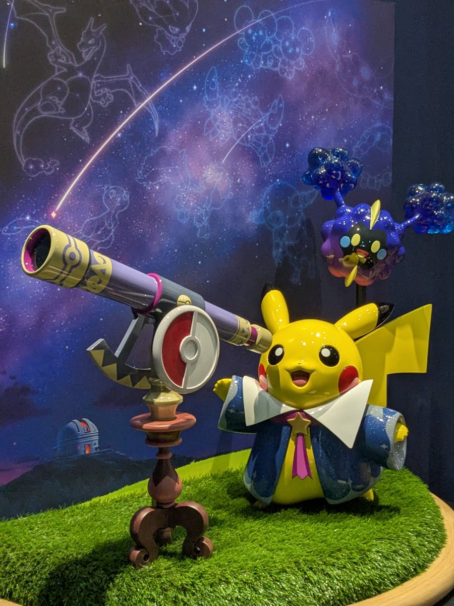 kumake1's tweet photo. ポケモン天文台角田でんえんホール2Days！

ほしぞらピカチュウのお出迎えありで、初日に行った甲斐がありました✨️
FFさんにもご挨拶できました☺️
2日目は平日なので人も少なめ、モンスターボール投げも待ち時間なしで楽しめてゆっくり見学できました。
うちわ貰えるのも嬉しい〜。 https://t.co/y1u12goJWc