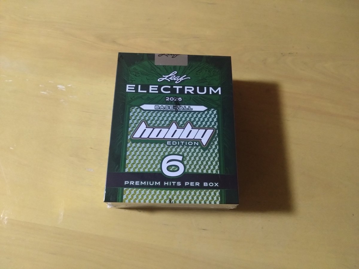 k1aoki719's tweet photo. 今年も半年が終わり下半期初開封はMLB 2026 LEAF ELECTRUM HOBBYです！
狙うはKonnor GriffinかLeo De Vries！ https://t.co/yDI9w4ob8A