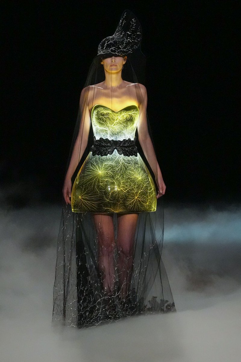 LaModeUnknown's tweet photo. The 'Sonic Starquakes' by ✨️Iris Van Herpen✨️ Fall/Winter 2026 Couture.🪡 https://t.co/0qn7SEHuYz