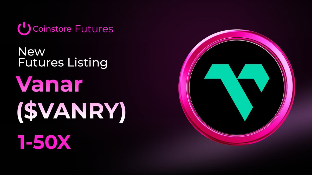 CoinstoreExc's tweet photo. 🚀 VANRY/USDT Futures Now Live on Coinstore!

Coinstore has listed $VANRY USDT-M Futures with up to 50x leverage.

@Vanarchain is building a Layer 1 blockchain focused on Web3 adoption across gaming, entertainment, brands, AI, and consumer applications.

🔥 $VANRY has surged over 150% in the past 3 days, showing strong market momentum.

Trade $VANRY futures now on Coinstore and catch the move.

⚠️ Futures trading involves high risk. Trade responsibly.
#Coinstore #VANRY #VanarChain #Futures #Crypto