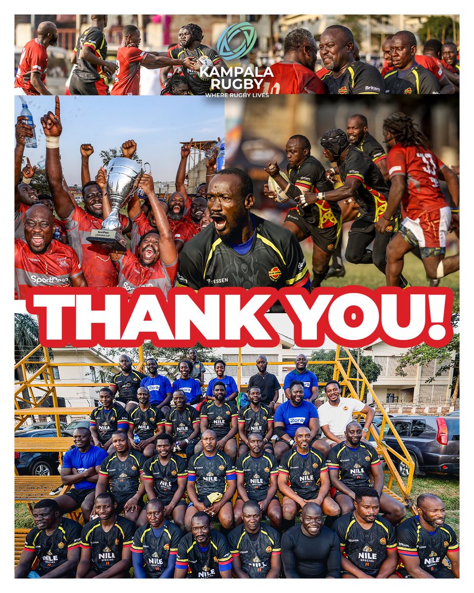 KampalaRugby's tweet photo. Thank You! ❤️🏉

To everyone who joined us for Legends Cup 2026, @RugbyUGLegends and @LegendsNondies, fans, partners, sponsors, volunteers, vendors, and everyone who played a part, thank you for making it a day to remember.

Until next time!

#LegendsCup2026 #KampalaRugby https://t.co/BUrTa3eLSh