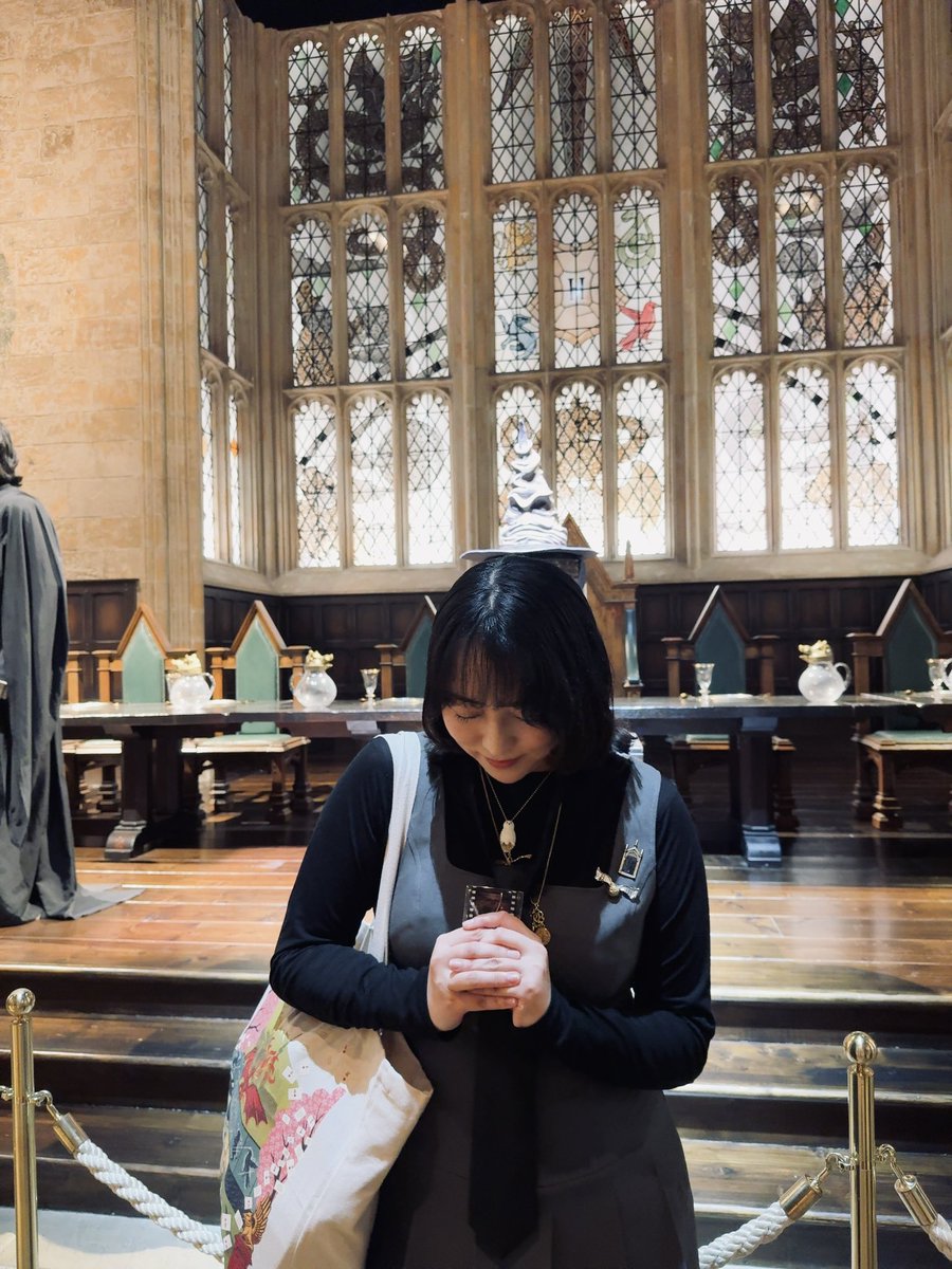 K___Gryffindor's tweet photo. 2026.06.16
#スタジオツアー東京 3周年㊗️✨
しをんちゃんとお揃い新入生コーデでまわりました🪄💫
大広間での組み分けはドキドキだね...🦁❤️
#ホグワーツからの招待状 https://t.co/1Blq4ObLhW