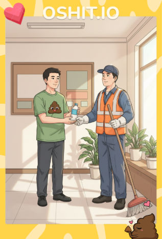 TexiF168's tweet photo. It’s hot in summer. Remember to take a break from the hustle and bustle of this street. He’s contributed to keeping it clean. Let’s spread this kindness together. #OSHIT #GiveASHIT @oshitio https://t.co/MaMukhG7cR