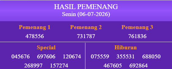 superttj88's tweet photo. Pengeluaran Hasil Result Grabpools 06 Juli 2026 :
Result : 478556
Shio : Babi
Selamat kepada para pemenang!

LINK RESMI : www[.]grabpools[.]com (akses VPN)

#Totojitu #ResultGrabpools #Resultterpercaya https://t.co/481aS9jIyw