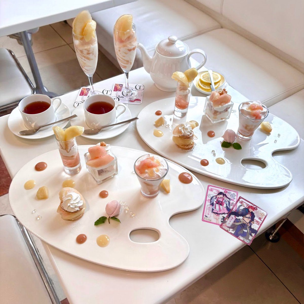 M_s2_185's tweet photo. 📍タカノフルーツパーラー 新宿本店

こんなにたくさん桃🍑🎀食べれるのにドリンクセットで3000円の破格ჱ̒^> ̫ <
予約もないしお皿がパレット🎨みたいなのかわいすぎる😻💕 https://t.co/TYWVswH2Sk