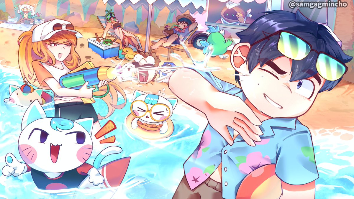 samgagmincho's tweet photo. 🏖
#smg4 #smg4fanart https://t.co/52c4cYn9v6