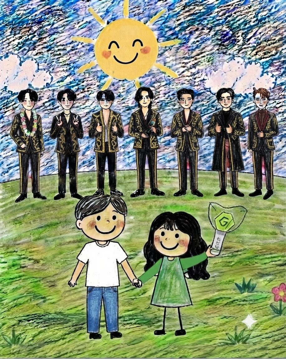 wekog7's tweet photo. -askim bak bizi çizdim
-çok güzel olmusta arkadakiler kim
-onlar mama2019 da şişe çevirmece oynadıkları için masaları alınanan Got7 https://t.co/5bcs0m6Fwx