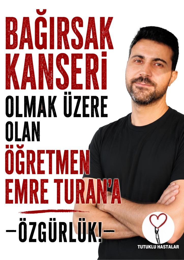 Hapisedilnler's tweet photo. Kronik ülseratif kolit hastası Emre Turan ciddi şekilde iltihaplı ve kanlı ishal yaşamaktadır. Cezaevinde 25 kilo verdi. hastalığının kansere dönüşme riski çok yüksek.

#KHKlılarAdaletİstiyor
#YapılandırmaYoksaOyYok 
#DanceProdigyRiki #debutforfour https://t.co/SqH7brX8uk