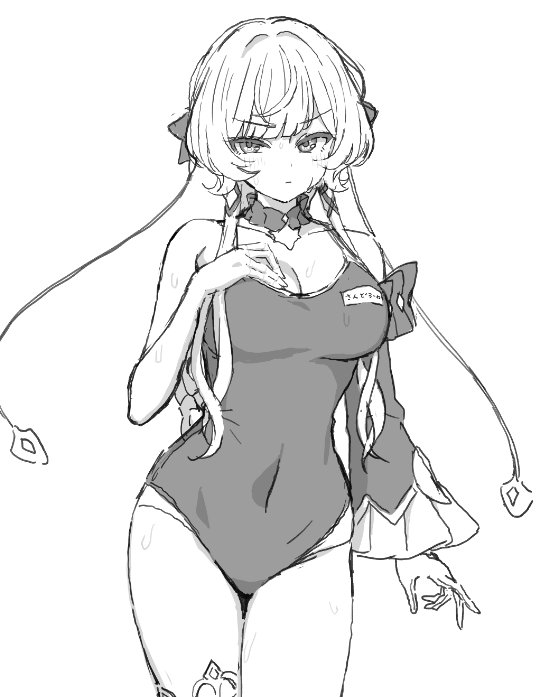 Aoi_Suzu_'s tweet photo. スク水サンドローネを描きたい https://t.co/OeSfL3XP8o