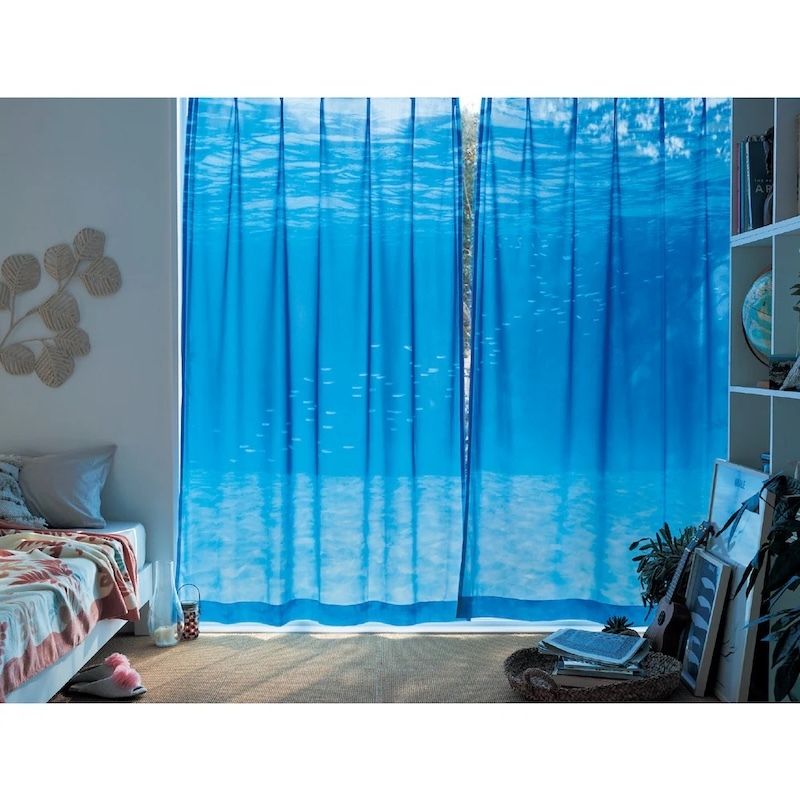 i_______DESIGN's tweet photo. 風に揺れるたびにお部屋にいながら、まるで涼しげな海中にいるような心地よさに包まれるレースカーテン。 
海の中を映したレースカーテン/エモカーテン　|　ベルメゾン(@bellemaison_jp)　|　1856

https://t.co/jjXGn3lQWN https://t.co/xEjljE18rP
