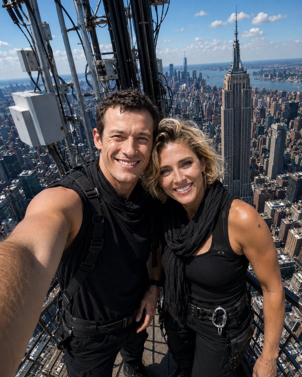 MajorGtex's tweet photo. Turn your photo into an Empire State selfie with AI. This prompt creates a realistic NYC scene with cinematic lighting, natural reflections, and a true travel-photo look. Like + comment "Send" for the prompt. #AI #PhotoEditing #NYC #Prompt #AIGenerated https://t.co/hPLnDVXYpo